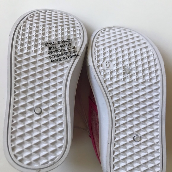 Swiggles Toddler Girls Pink Sparkly Slip on Sneakers Size 6 - Picture 5 of 6